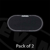 Evans EQPB2 Bass Drum Patch for Double Pedal Black (Pack of 2)