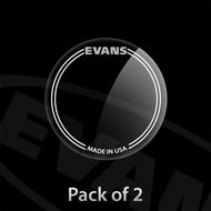 Evans EQPC1 Bass Drum Patch for Single Pedal Clear (Pack of 2)