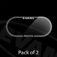 Evans EQPC2 Bass Drum Patch for Double Pedal Clear (Pack of 2)