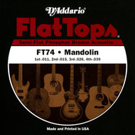 D'Addario FT74 Flat Tops Mandolin Strings, Medium, 11-39