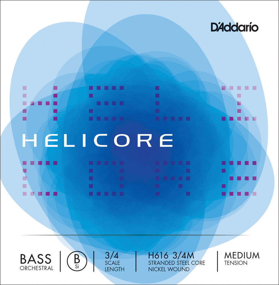 Daddario Helic Orch Bass B 3/4 Med - H616 3/4M