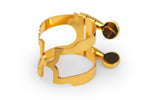 H-Ligature & Cap, Baritone Sax, Gold-plated (fits Graftonite mouthpieces) - HBS1G