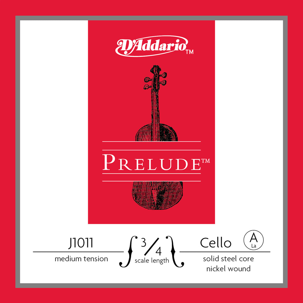 Daddario Prelude Cello A 3/4 Med - J1011 3/4M