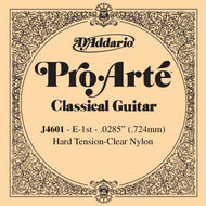 D'Addario J4601 Pro-Arte Nylon Classical Guitar Single String, Hard Tension, First String