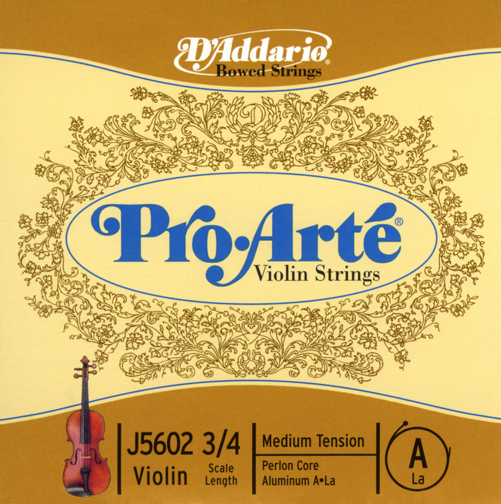 Daddario Proarte Violin A 3/4 Med - J5602 3/4M
