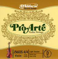 Daddario Proarte Violin D Silv 4/4 Lgt - J5603S 4/4L