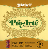 Daddario Proarte Violin D 1/16 Med - J5603 1/16M