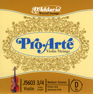Daddario Proarte Violin D 3/4 Med - J5603 3/4M