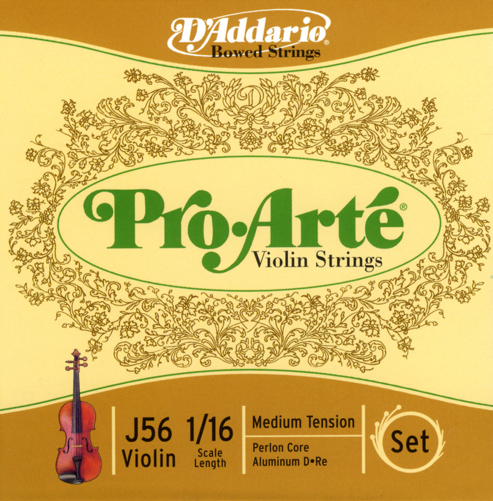 Daddario Proarte Violin Set 1/16 Med - J56 1/16M