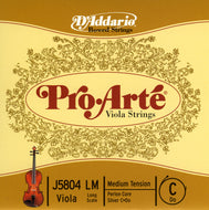 Daddario Proarte Viola C Long Med - J5804 Lm