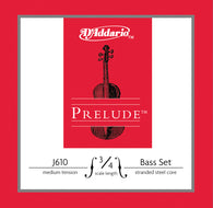 Daddario Prelude Bass Set 3/4M - J610 3/4M