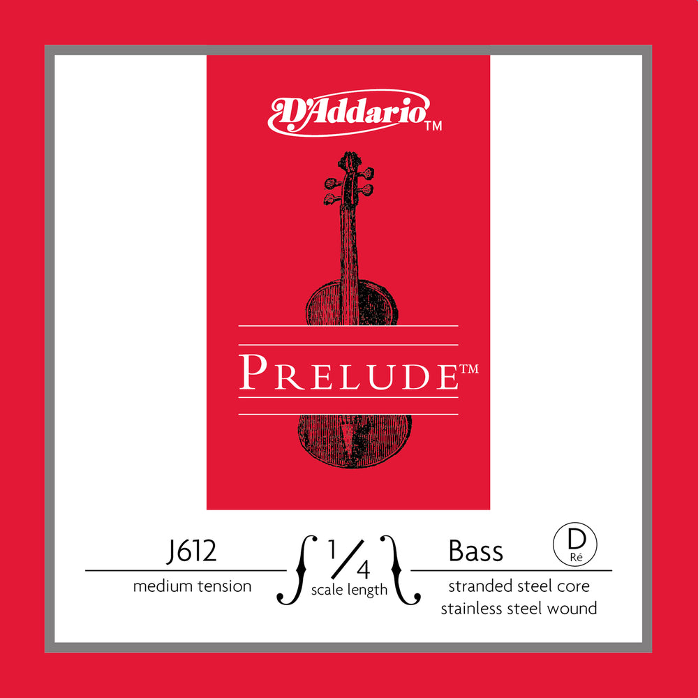 Daddario Prelude  Bass D 1/4 Med - J612 1/4M