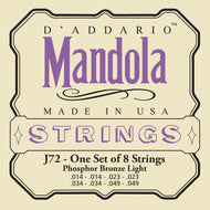 D'Addario J72 Phosphor Bronze Mandola Strings, Light, 14-49