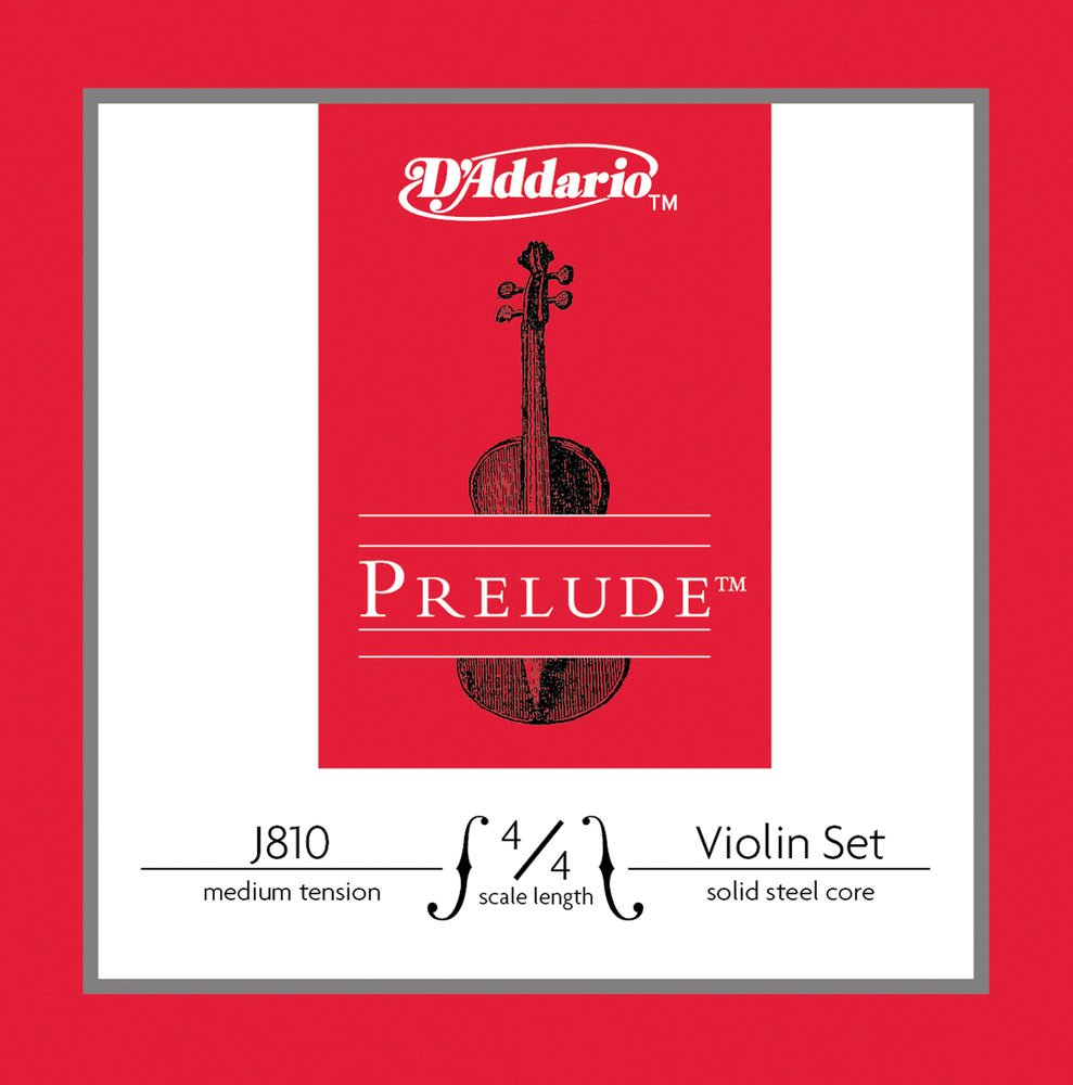Daddario Prelude Violin Set 4/4 Med - J810 4/4M