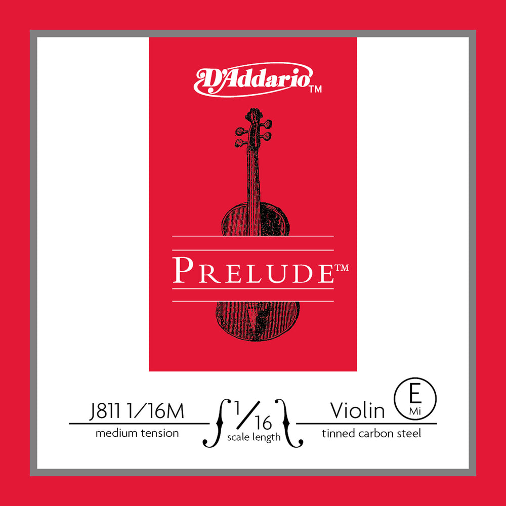 Daddario Prelude Violin E 1/16 Med - J811 1/16M