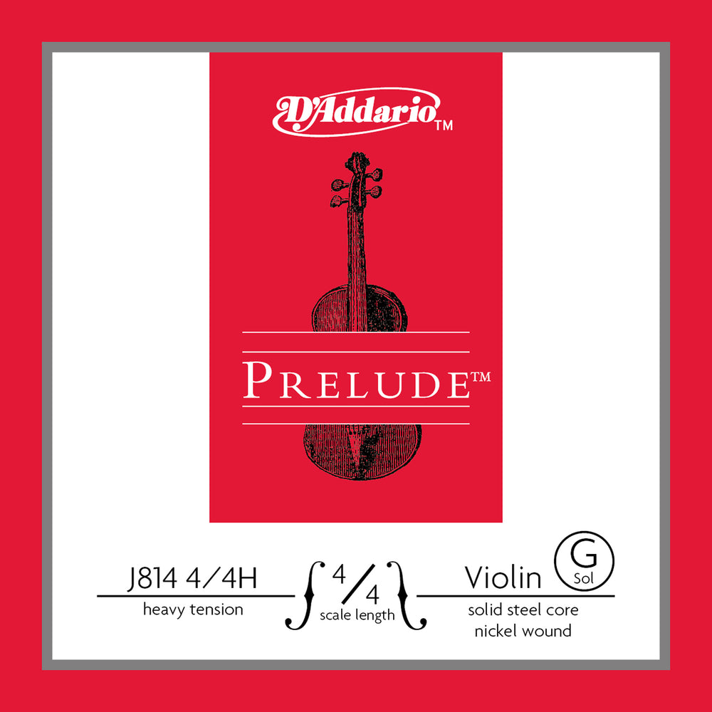 Daddario Prelude Violin G 4/4 Hvy - J814 4/4H
