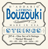 D'Addario J97-6 6-String Nickel Wound Greek Bouzouki Strings