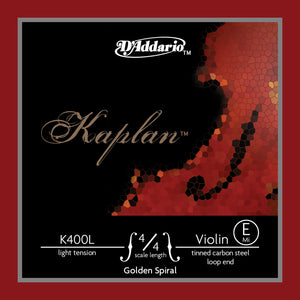 Daddario Kaplan Gs Violin E Loop Lgt - K400L