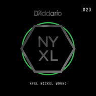 D'Addario NYXL Nickel Wound Electric Guitar Single String, .023