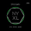 D'Addario NYXL Nickel Wound Electric Guitar Single String, .031