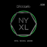 D'Addario NYXL Nickel Wound Electric Guitar Single String, .038