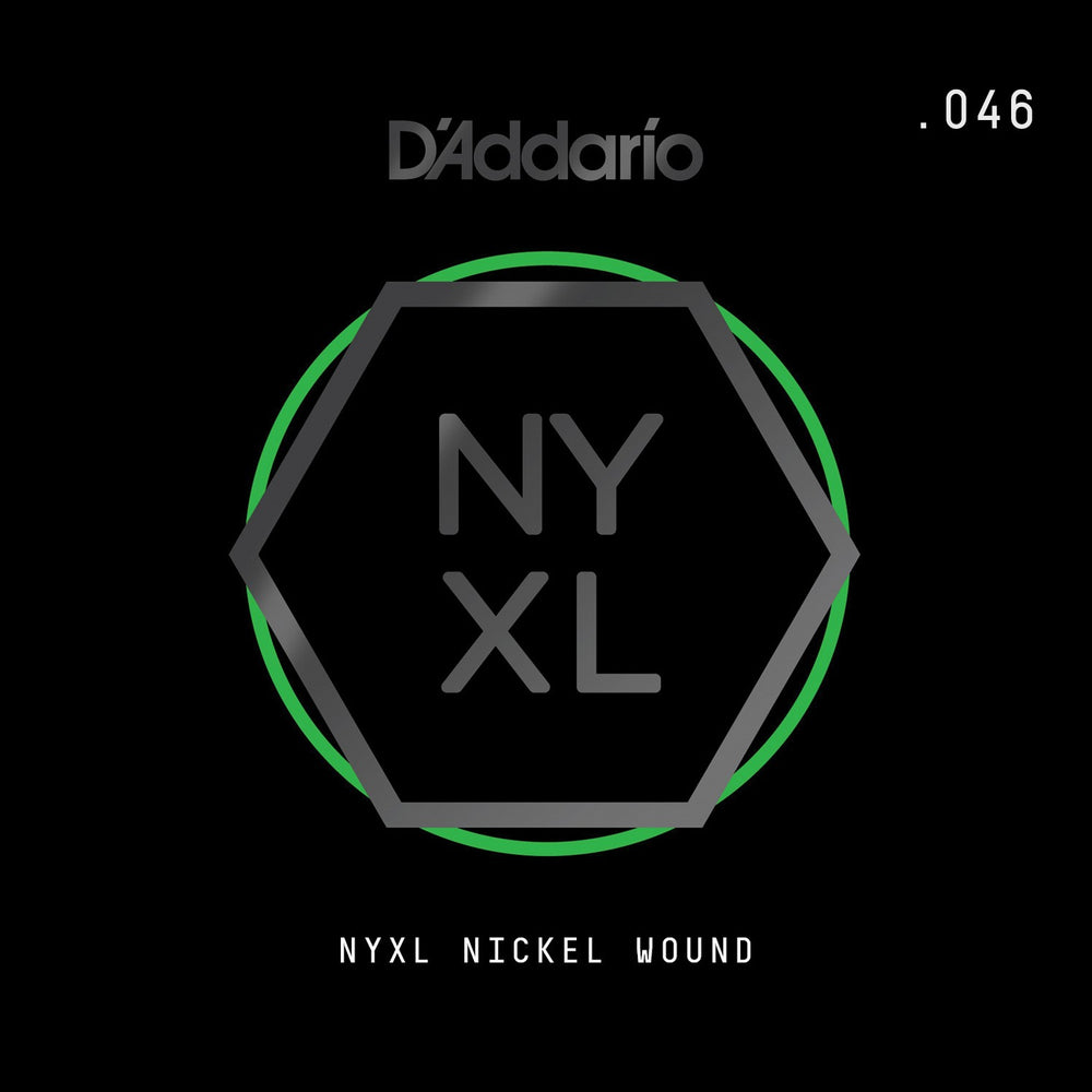 D'Addario NYXL Nickel Wound Electric Guitar Single String, .046