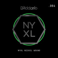 D'Addario NYXL Nickel Wound Electric Guitar Single String, .064