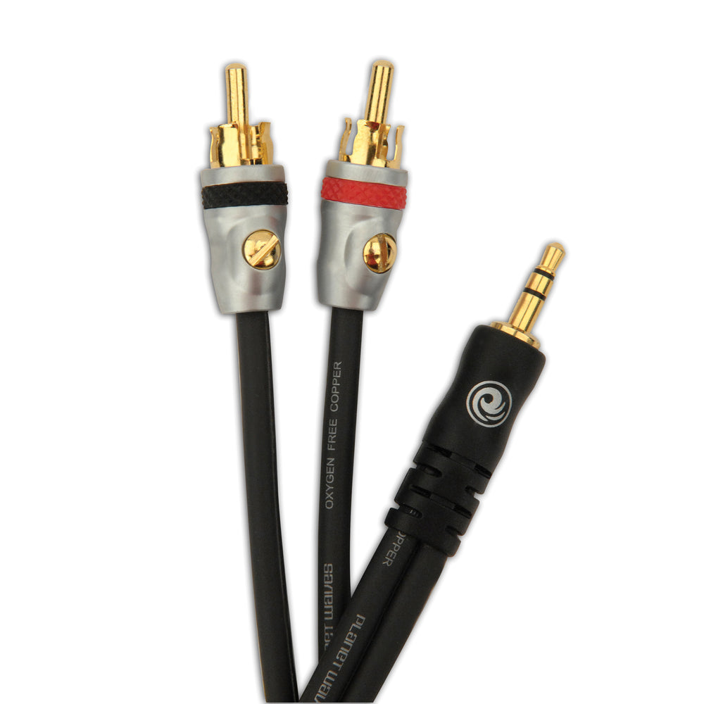 Planet Waves 5ft Dual RCA to Mini Jack Lead PW-MP-05