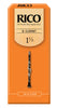 Rico Bb Clarinet Reeds, Strength 1.5, 25-pack - RCA2515