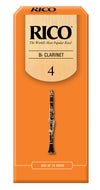 Rico Bb Clarinet Reeds, Strength 4.0, 25-pack - RCA2540