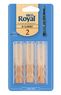 Rico Royal Bb Clarinet Reeds, Strength 2.0, 3-pack - RCB0320
