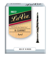 La Voz Bb Clarinet Reeds, Strength Hard, 10-pack - RCC10HD