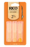 Rico Alto Clarinet Reeds, Strength 2.5, 3-pack - RDA0325