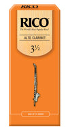 Rico Alto Clarinet Reeds, Strength 3.5, 25-pack - RDA2535