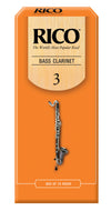 Rico Bass Clarinet Reeds, Strength 3.0, 25-pack - REA2530