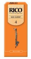 Rico Bass Clarinet Reeds, Strength 4.0, 25-pack - REA2540