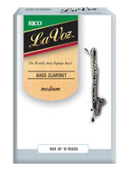 La Voz Bass Clarinet Reeds, Strength Medium, 10-pack - REC10MD