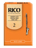 Rico Contrabass Clarinet Reeds, Strength 2.0, 10-pack - RFA1020
