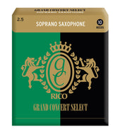 Rico Grand Concert Select Soprano Sax Reeds, Strength 2.5, 10-pack - RGC10SSX250