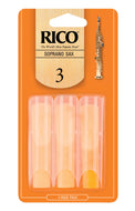 Rico Soprano Sax Reeds, Strength 3.0, 3-pack - RIA0330