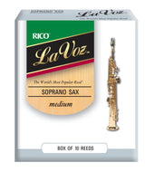 La Voz Soprano Sax Reeds, Strength Medium, 10-pack - RIC10MD