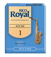Rico Royal Alto Sax Reeds, Strength 1.0, 10-pack - RJB1010