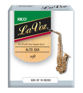 La Voz Alto Sax Reeds, Strength Soft, 10-pack - RJC10SF