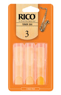 Rico Tenor Sax Reeds, Strength 3.0, 3-pack - RKA0330