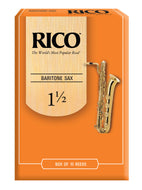 Rico Baritone Sax Reeds, Strength 1.5, 10-pack - RLA1015