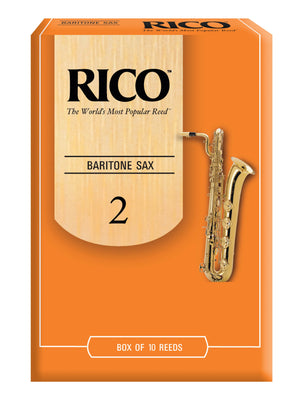 Rico Baritone Sax Reeds, Strength 2.0, 10-pack - RLA1020