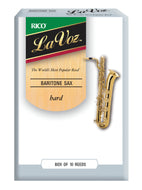 La Voz Baritone Sax Reeds, Strength Hard, 10-pack - RLC10HD