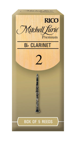 Mitchell Lurie Premium Bb Clarinet Reeds, Strength 2.0, 5-pack - RMLP5BCL200