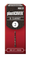 Rico Plasticover Bb Clarinet Reeds, Strength 2.0, 5-pack - RRP05BCL200