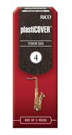 Rico Plasticover Tenor Sax Reeds, Strength 4.0, 5-pack - RRP05TSX400